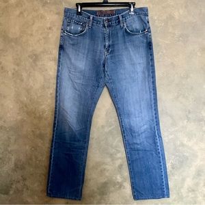 Agave Denim Gringo Classic Straight Jeans Supima Cotton Made in USA Blue 32x34